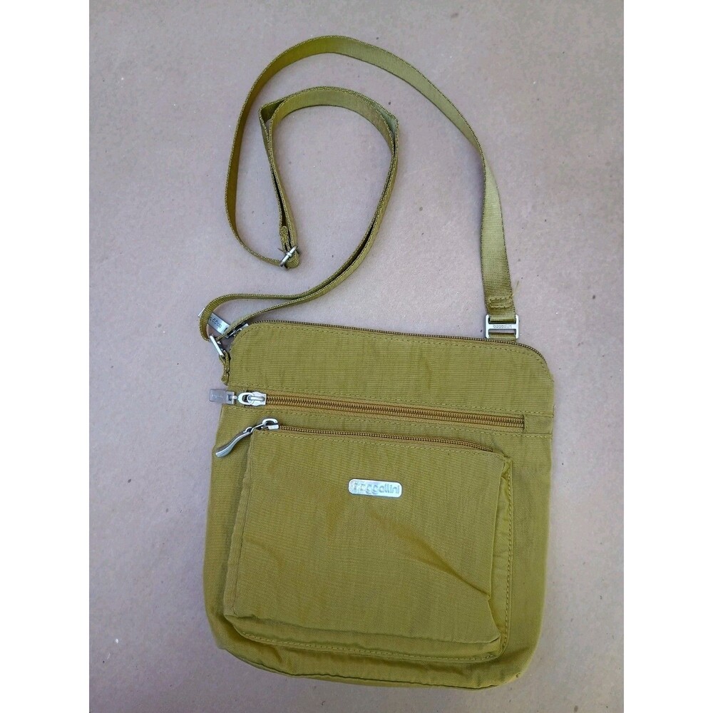Baggallini Small Wallet Crossbody Organizer Green With Multiple Pockets